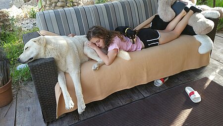 Auch eine Siesta durfte ab und an nicht fehlen.