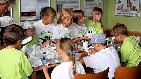 Das Projekt 'Tierschutzzimmer' wurde von aktion tier und der Stiftung Menschen für Tiere ins Leben gerufen. 